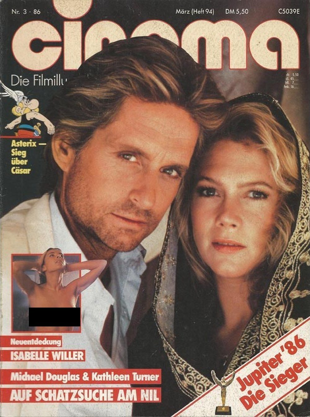 Cinema Magazin Deutschland 1986-03 Michael Douglas Kathleen Turner Isabelle Willer