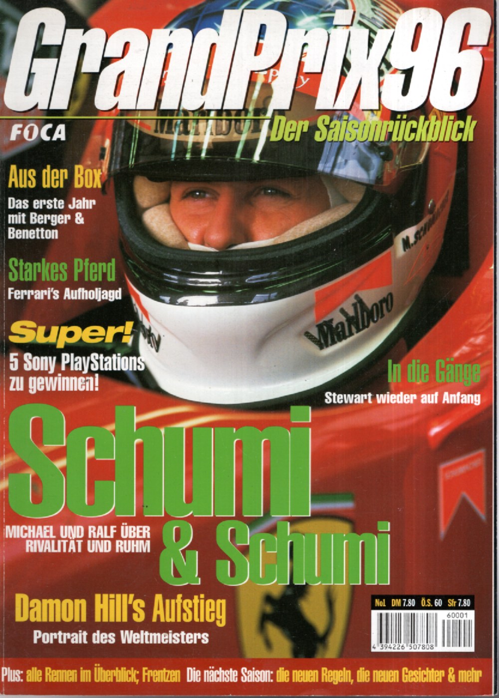 GrandPrix Magazin Deutschland 1996 #1 Michael Schumacher Ralf Schumacher Damon Hill Stewart