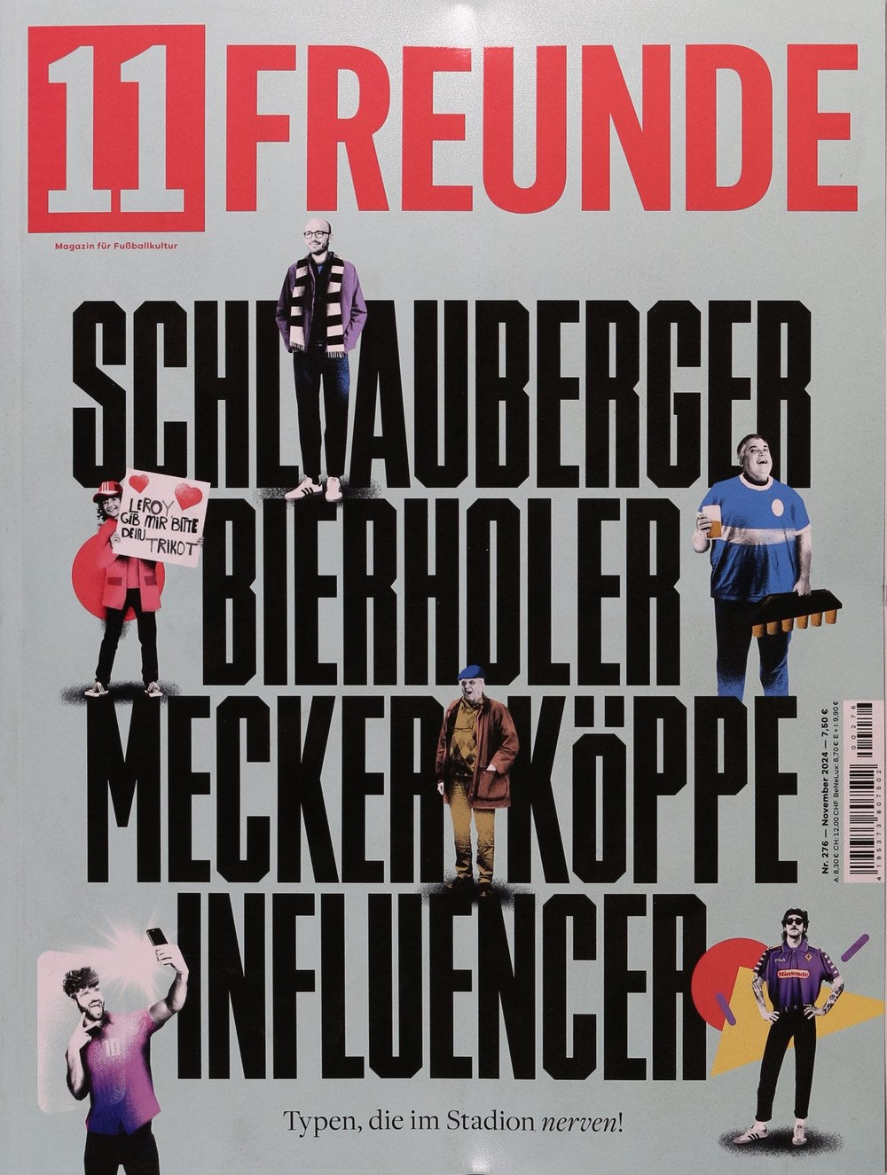 11 Freunde Magazin Deutschland 2024-276 Fußballkultur Stadion Nervige Fantypen