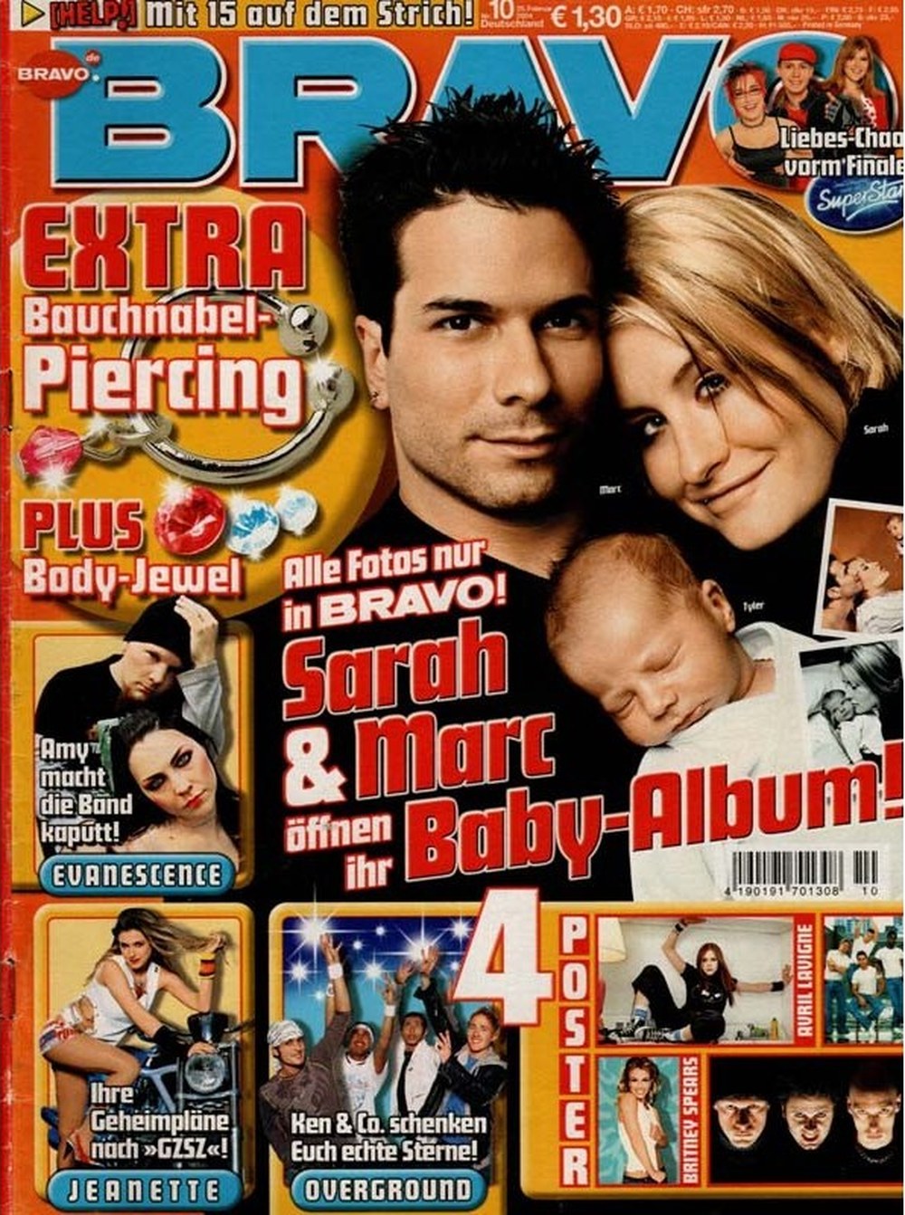 Bravo Magazin Deutschland 2004-10 Sarah Connor Marc Terenzi Amy Lee Jeanette Biedermann Avril Lavigne