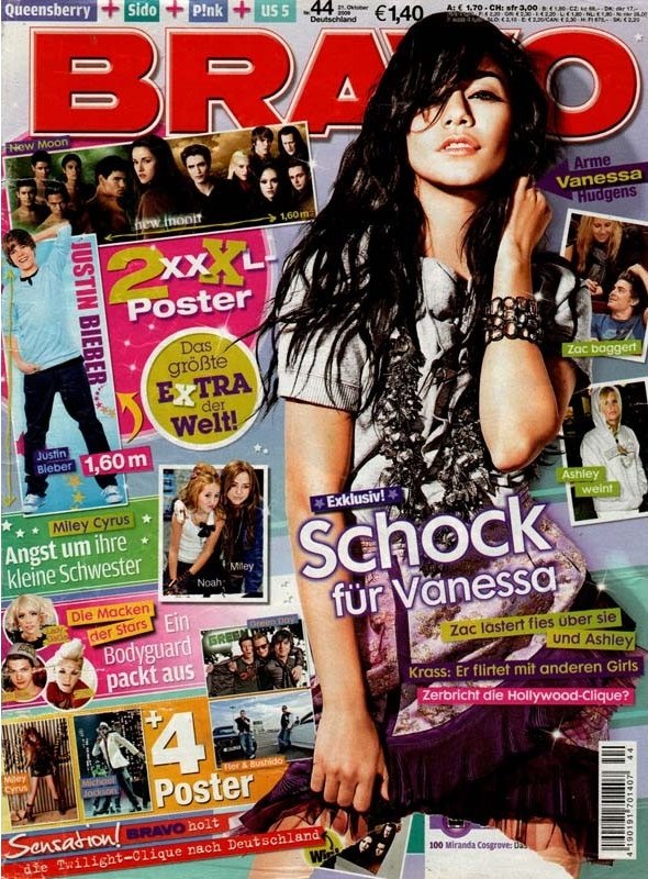 Bravo Magazin Deutschland 2009-44 Vanessa Hudgens Justin Bieber Miley Cyrus Zac Efron Ashley Tisdale