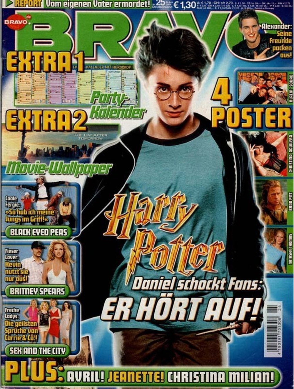 Bravo Magazin Deutschland 2004-25 Daniel Radcliffe Britney Spears Avril Lavigne Jeanette Biedermann Christina Milian
