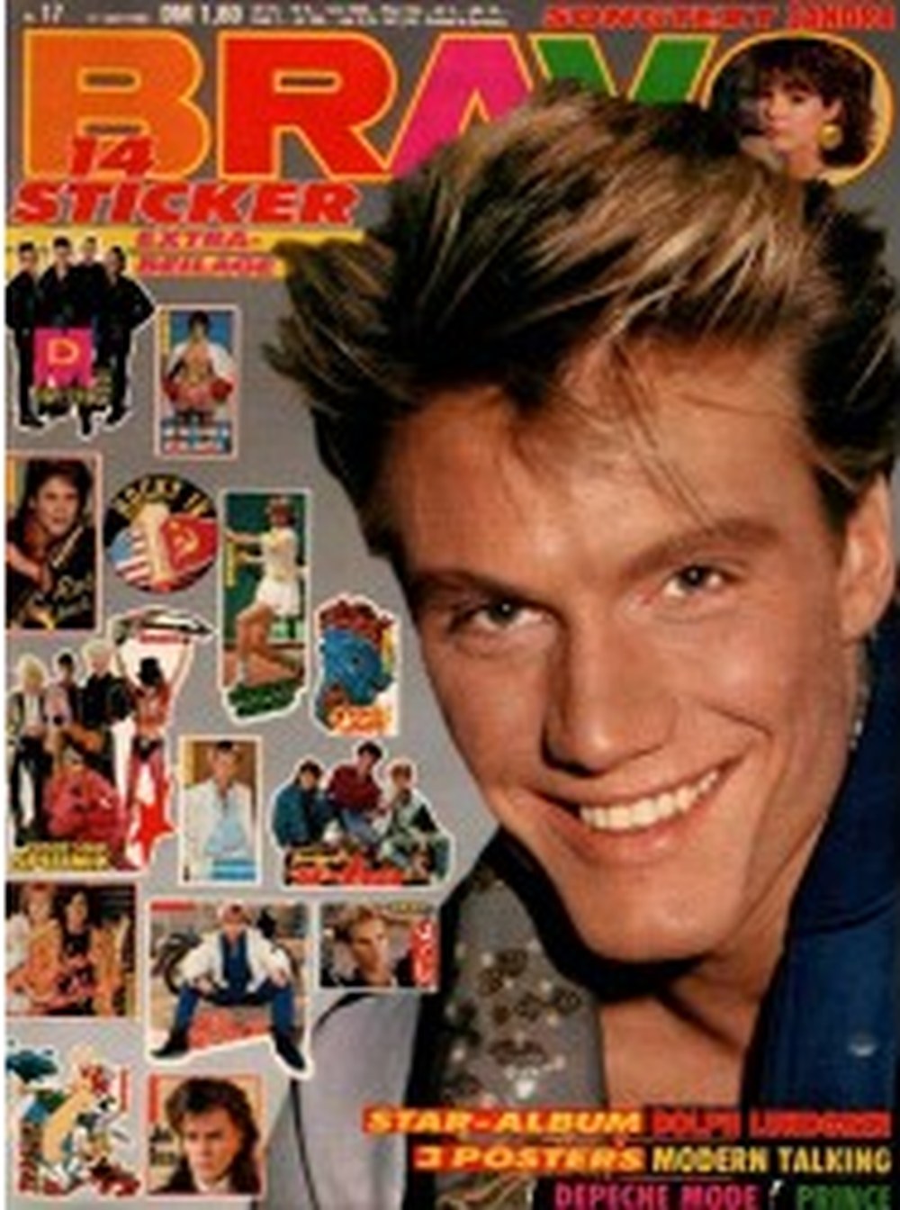 Bravo Magazin Deutschland 1986-02 Dolph Lundgren Modern Talking Depeche Mode Prince