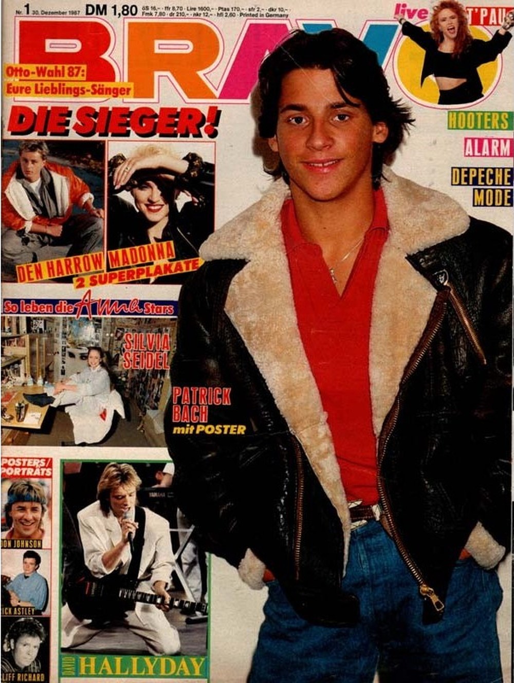 Bravo Magazin Deutschland 1987-01 Patrick Bach Madonna Den Harrow David Hallyday Silvia Seidel