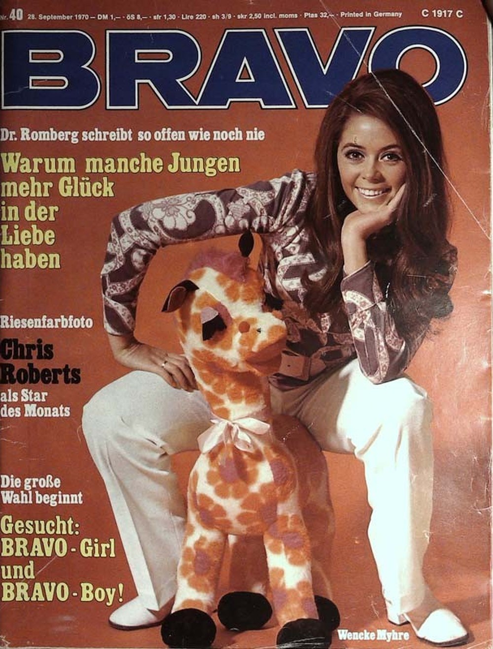 Bravo Magazin Deutschland 1970-40 Wencke Myhre Chris Roberts