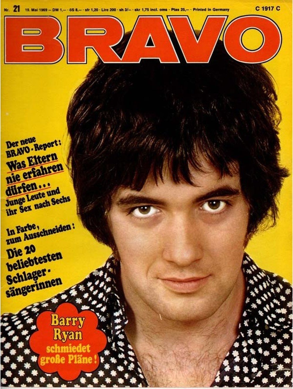 Bravo Magazin Deutschland 1969-21 Barry Ryan
