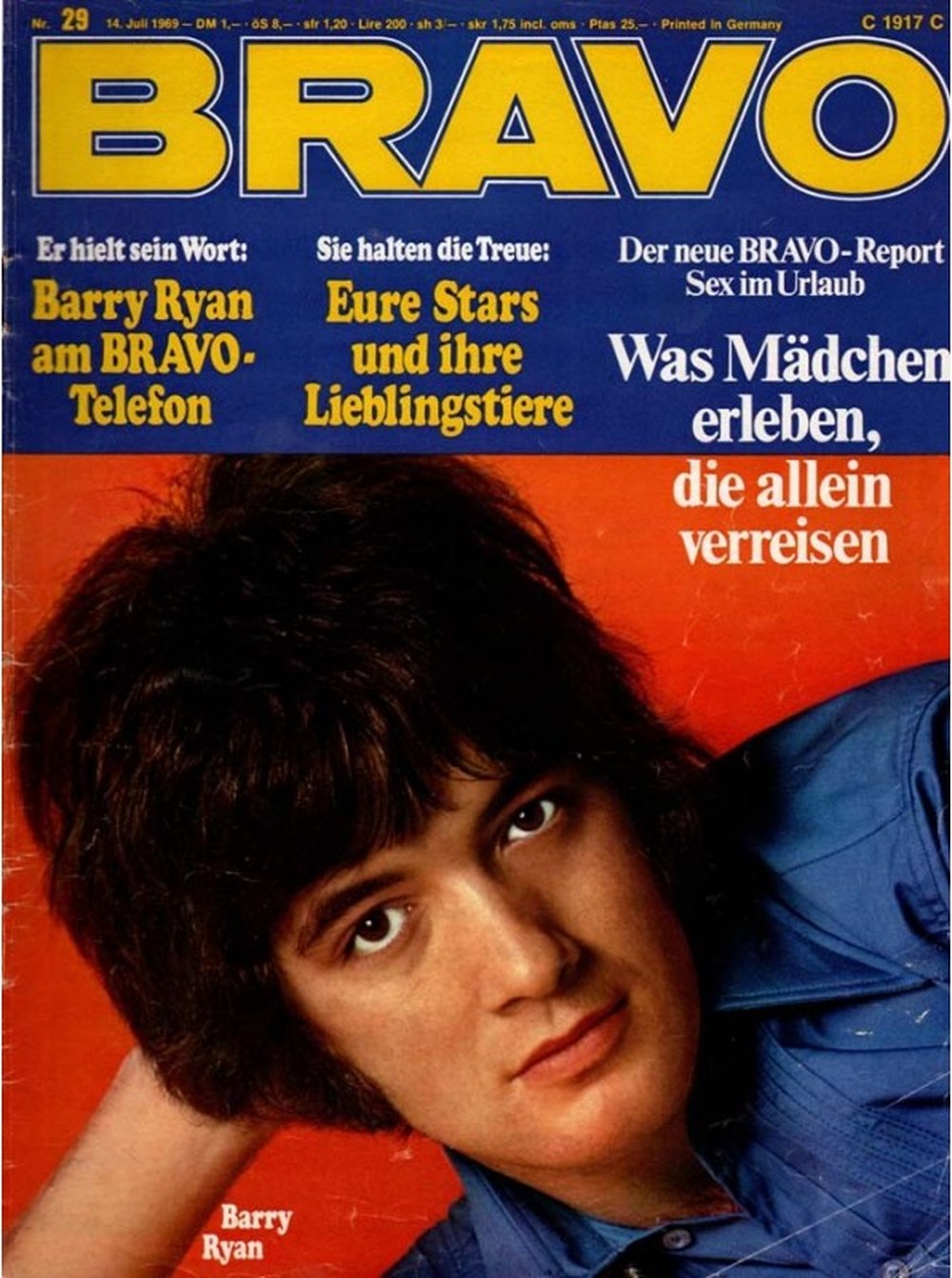 Bravo Magazin Deutschland 1969-29 Barry Ryan