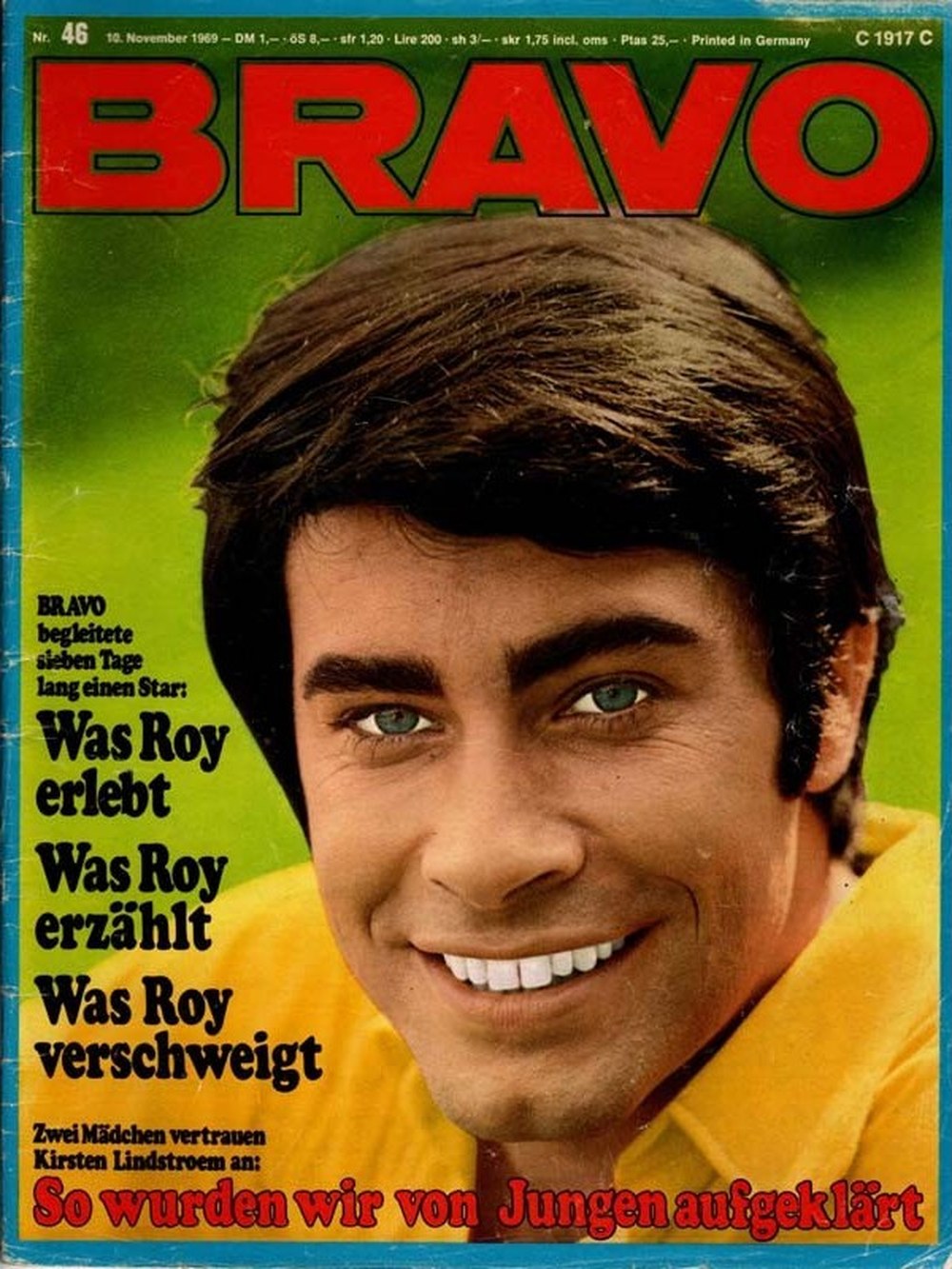 Bravo Magazin Deutschland 1969-46 Roy Black