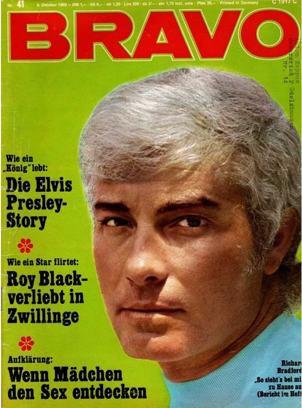 Bravo Magazin Deutschland 1969-41 Richard Bradford Elvis Presley Roy Black