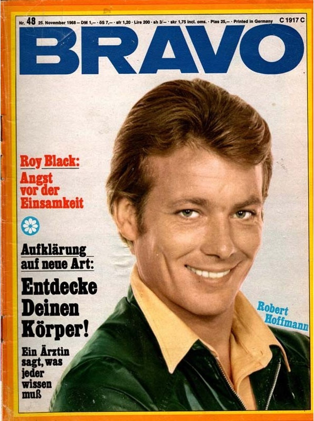 Bravo Magazin Deutschland 1968-48 Robert Hoffmann Roy Black