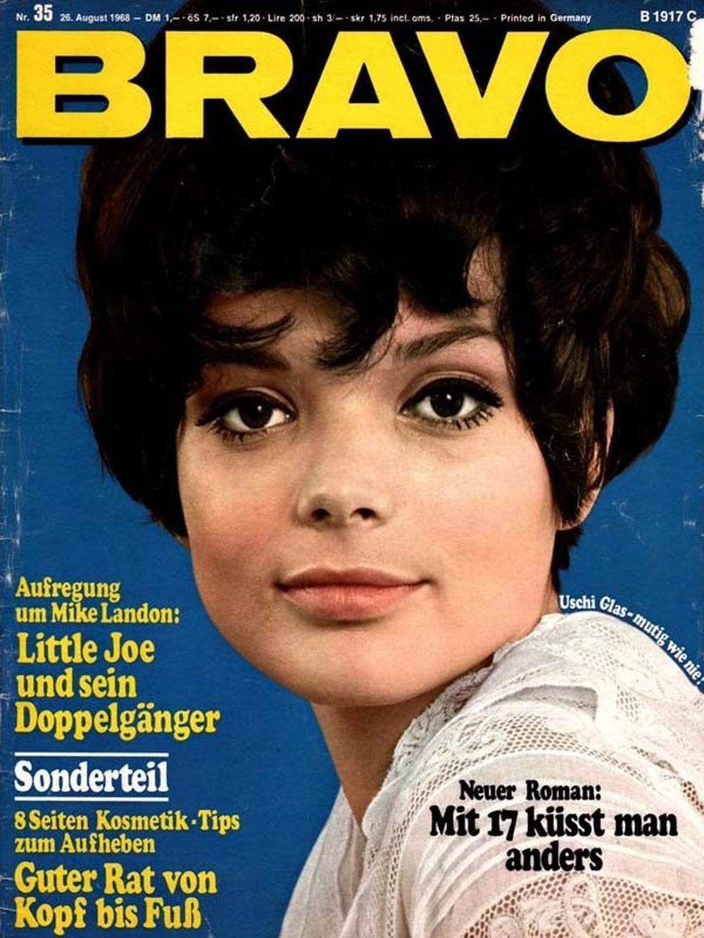 Bravo Magazin Deutschland 1968-35 Uschi Glas Michael Landon