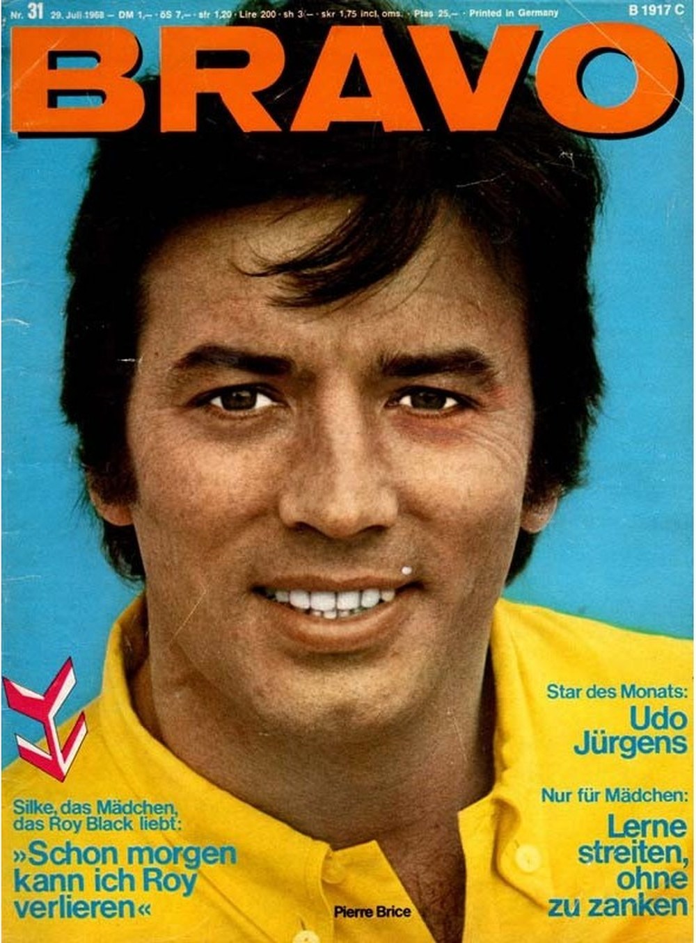Bravo Magazin Deutschland 1968-31 Pierre Brice Udo Jürgens Roy Black Silke