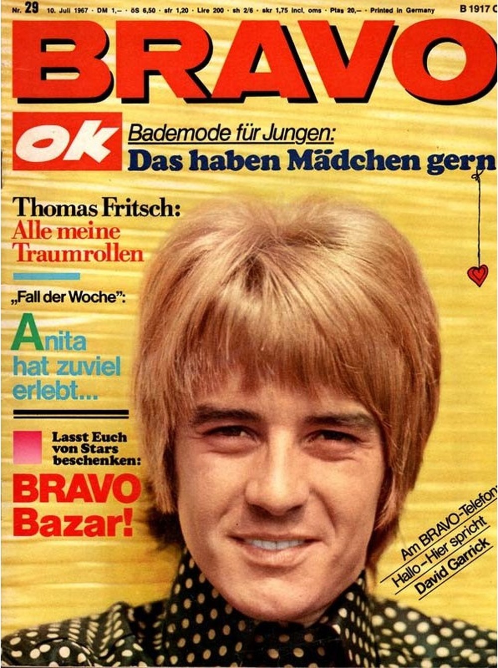 Bravo Magazin Deutschland 1967-29 David Garrick Thomas Fritsch