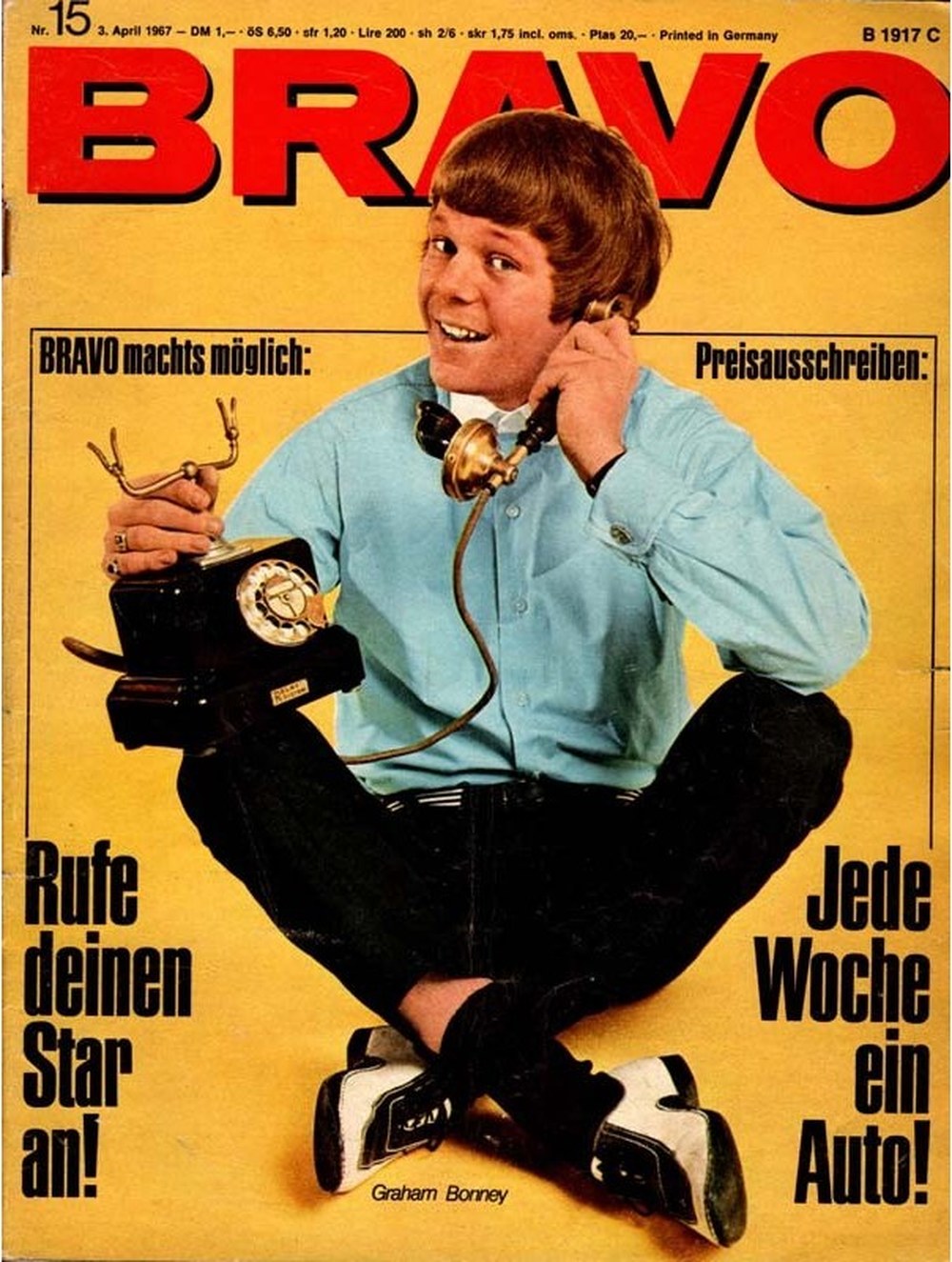 Bravo Magazin Deutschland 1967-15 Graham Bonney