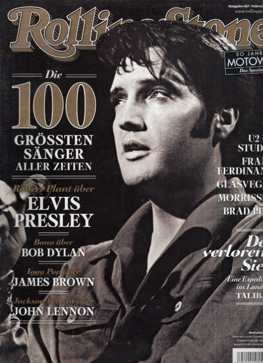 Rolling Stone Magazin Deutschland 2026-02 Elvis Presley Robert Plant Bob Dylan Bono Iggy Pop #167