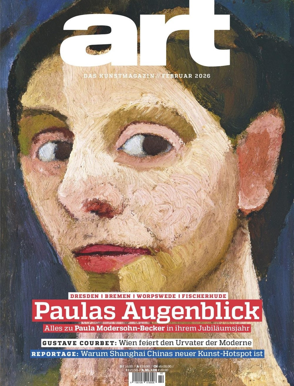 Art Magazin Deutschland 2026-02 Paula Modersohn-Becker Gustave Courbet