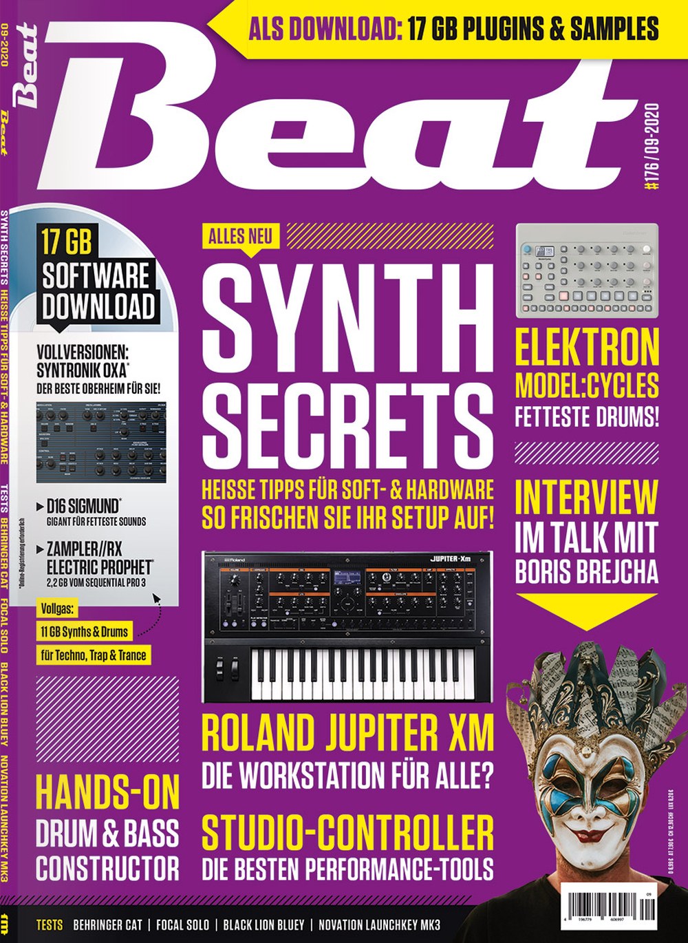Beat Magazin Deutschland 2020-09 Boris Brejcha Behringer Elektron Roland Novation