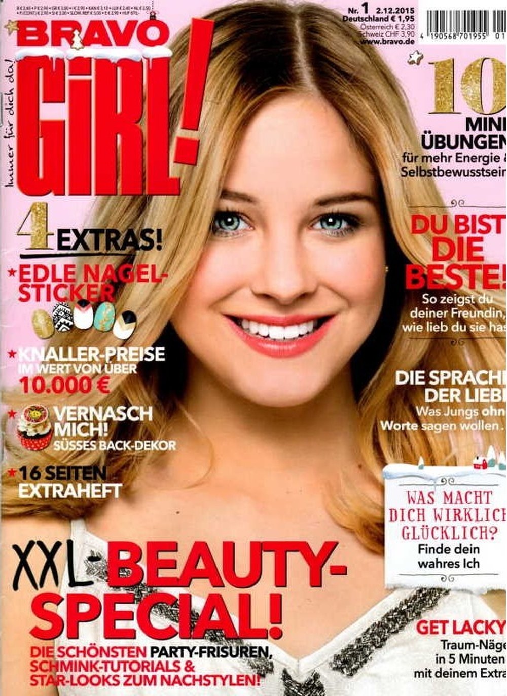 Bravo Girl Magazin Deutschland 2015-01 Beauty-Tipps Party-Frisuren Make-up-Tutorials