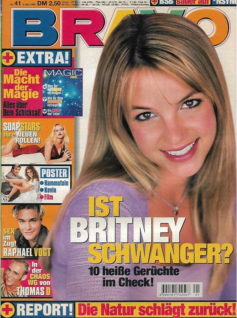 Bravo Magazin Deutschland 1999-41 Britney Spears Raphael Vogt Thomas D Backstreet Boys NSYNC