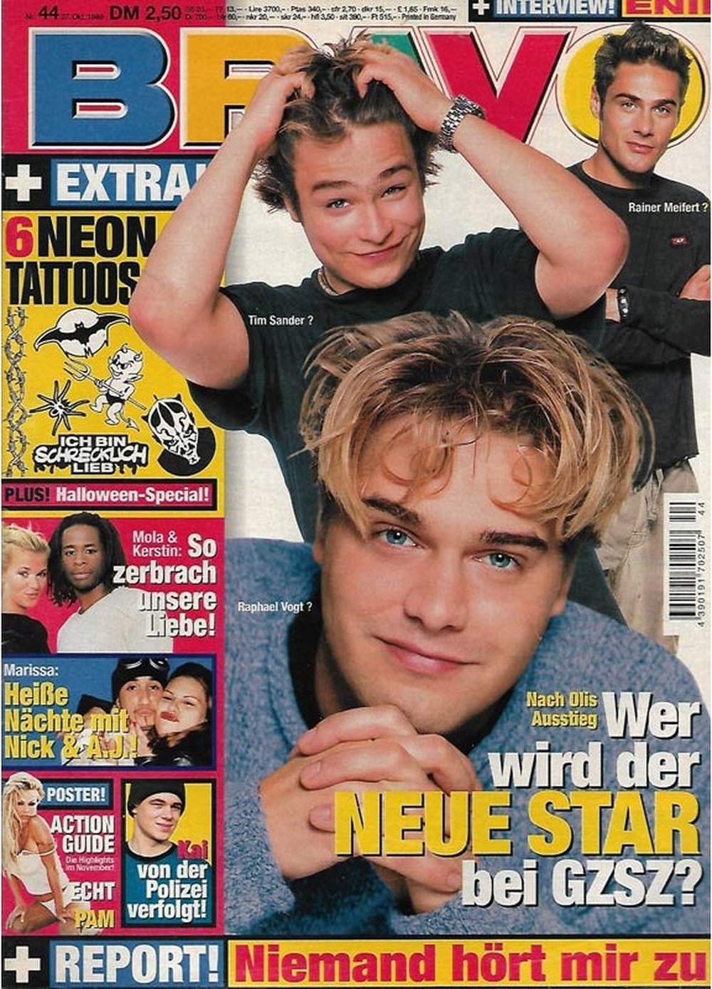 Bravo Magazin Deutschland 1999-44 Raphael Vogt Tim Sander Rainer Meifert Nick & Aaron Carter