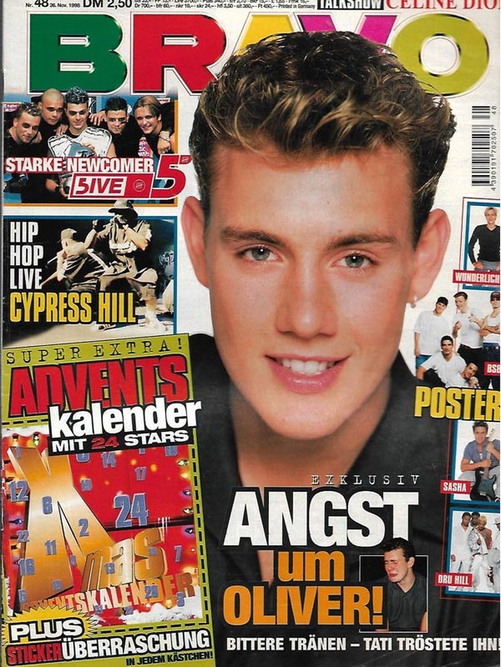 Bravo Magazin Deutschland 1998-48 Oliver Petszokat Celine Dion Sasha Five Cypress Hill