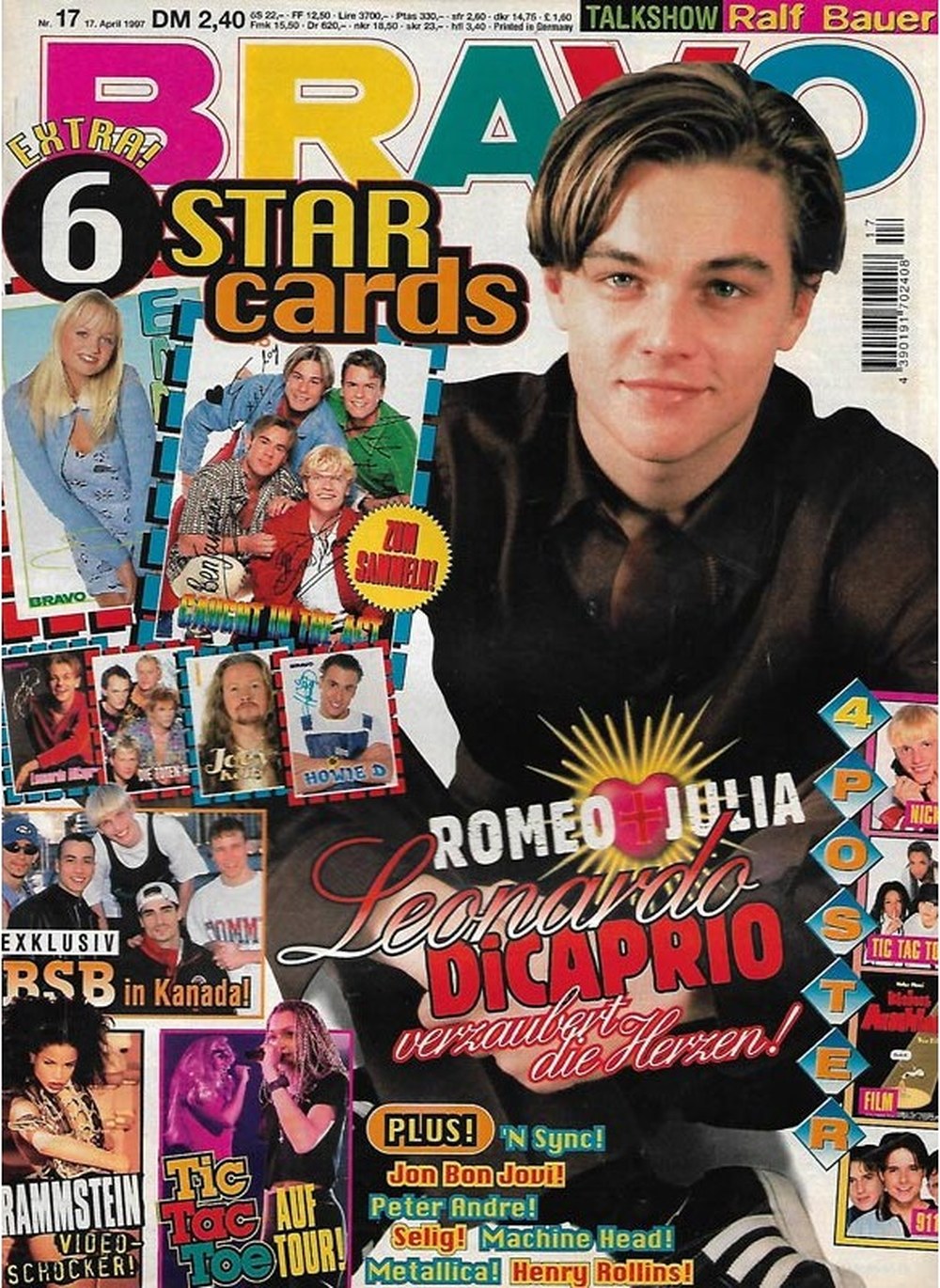 Bravo Magazin Deutschland 1997-17 Leonardo DiCaprio Ralf Bauer Jon Bon Jovi Peter Andre Henry Rollins