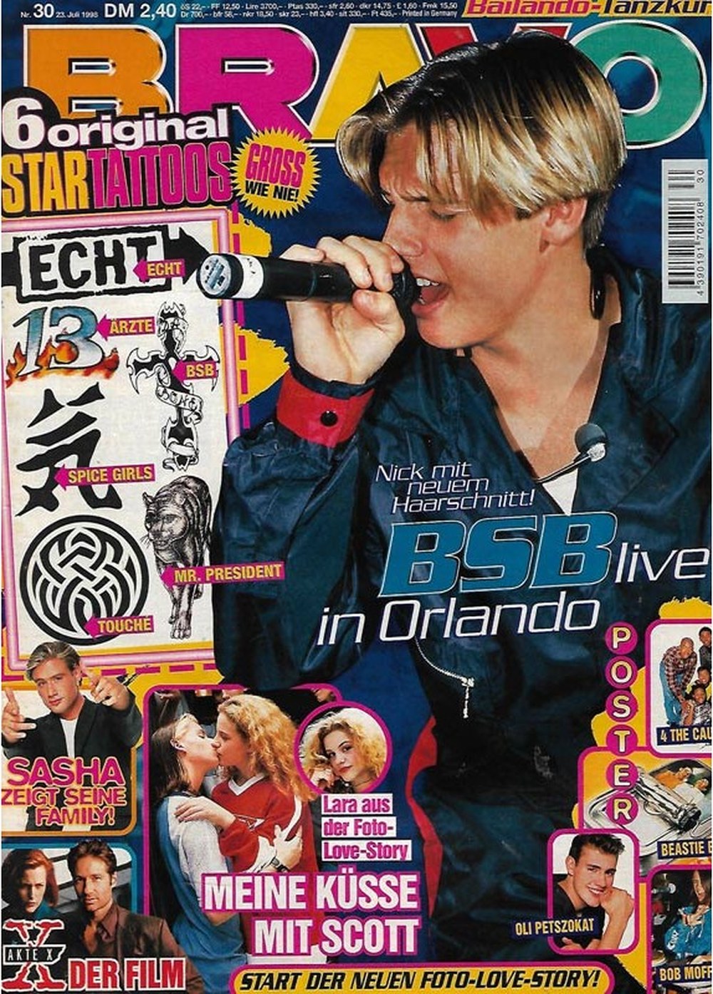 Bravo Magazin Deutschland 1998-30 Nick Carter Sasha Oli Petszokat Backstreet Boys Spice Girls
