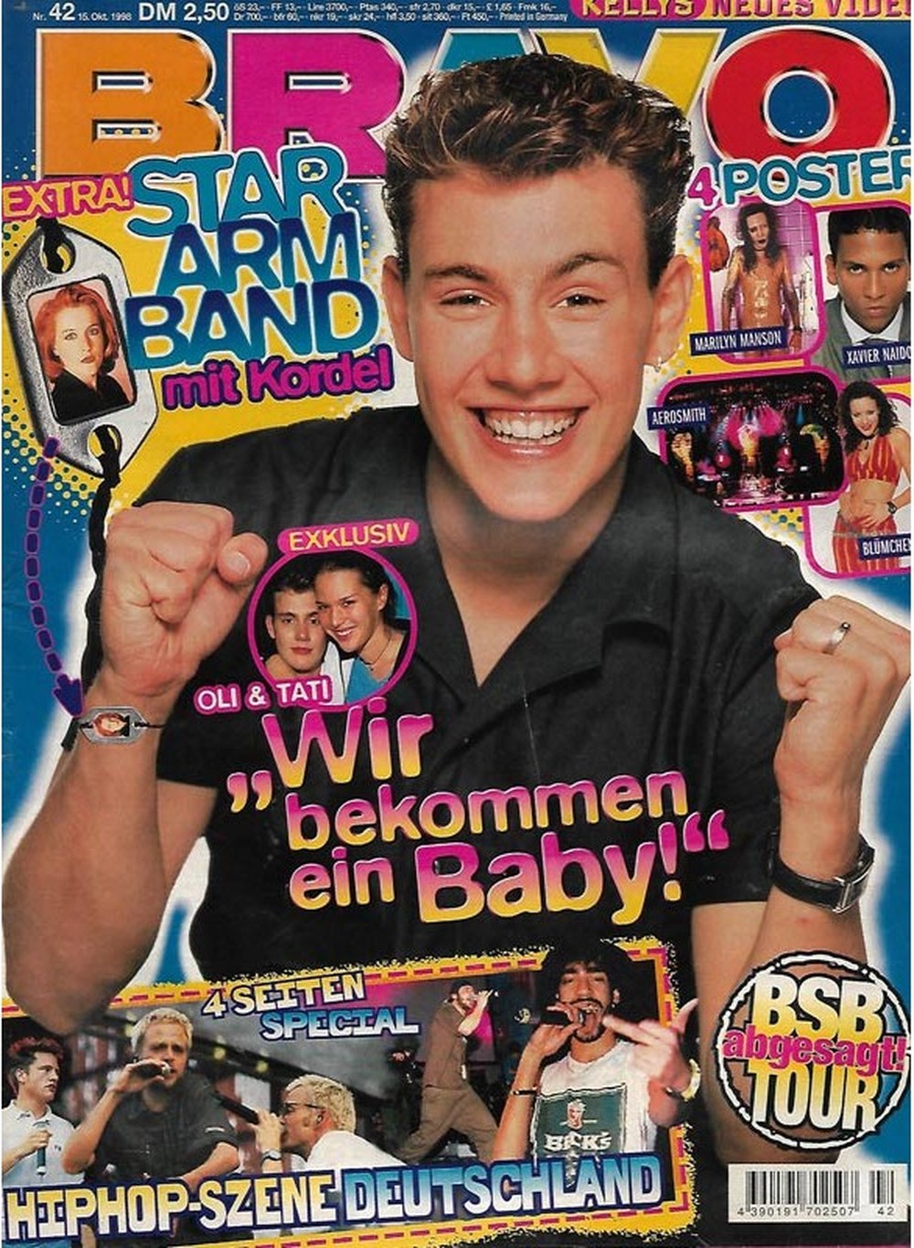 Bravo Magazin Deutschland 1998-42 Kordel Oli Petszokat Tati Marilyn Manson Xavier Naidoo