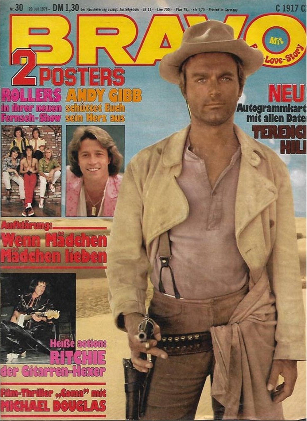 Bravo Magazin Deutschland 1978-30 Terence Hill Andy Gibb Ritchie Blackmore Michael Douglas Bay City Rollers