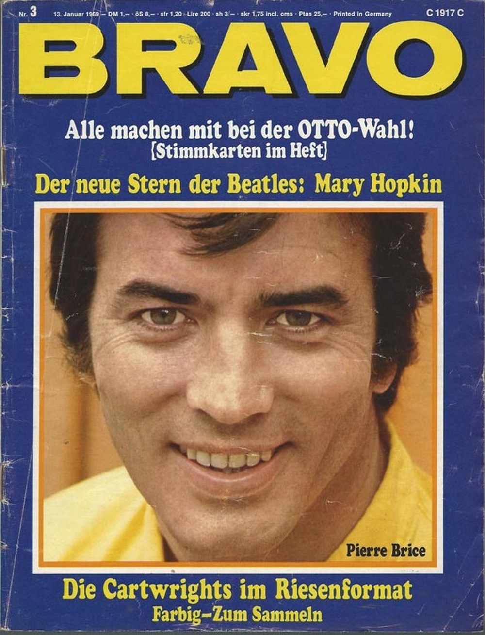 Bravo Magazin Deutschland 1969-03 Pierre Brice Mary Hopkin The Beatles The Cartwrights