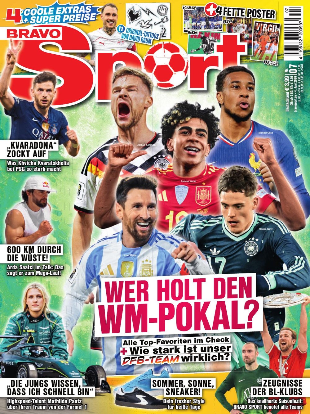 Bravo Sport Magazin Deutschland 2026-07 Lionel Messi Florian Wirtz Joshua Kimmich Khvicha Kvaratskhelia Lamine Yamal