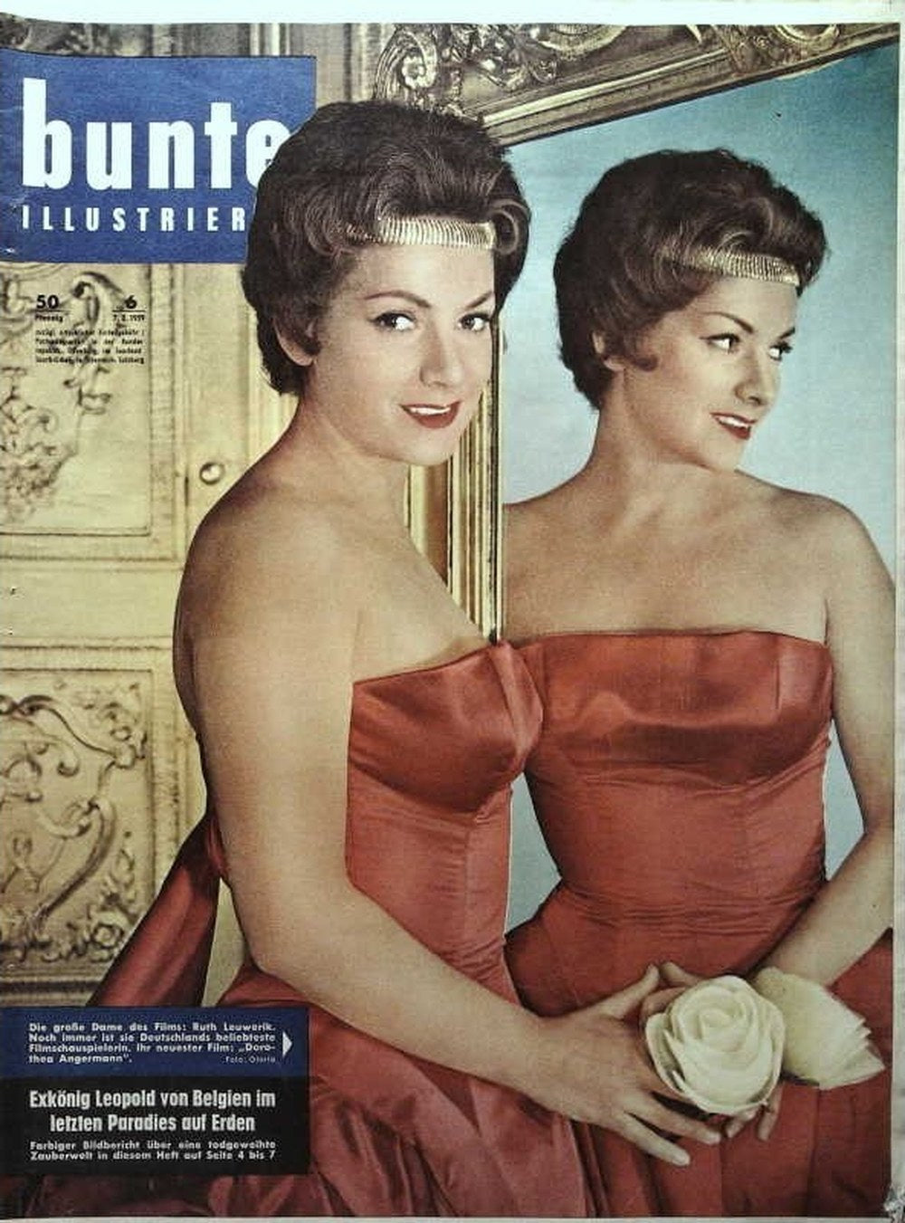Bunte Magazin Deutschland 1959-06 Ruth Leuwerik Leopold III Of Belgium