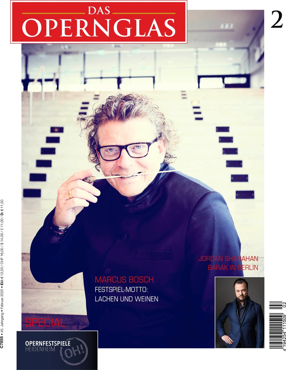 Das Opernglas Magazin Deutschland 2025-02 Marcus Bosch Jordan Shanahan