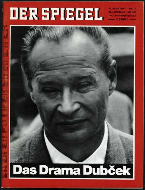 Der Spiegel Magazin Deutschland 1969-17 Alexander Dubček
