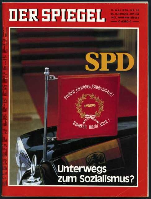 Der Spiegel Magazin Deutschland 1970-20 SPD
