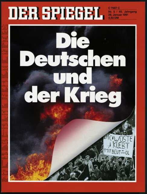 Der Spiegel Magazin Deutschland 1991-05 Golfkrieg 1991 Antikriegsproteste Deutschland Und Der Krieg
