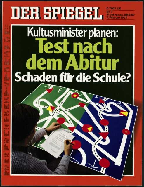 Der Spiegel Magazin Deutschland 1977-07 Bildungspolitik Abiturreform Kultusminister