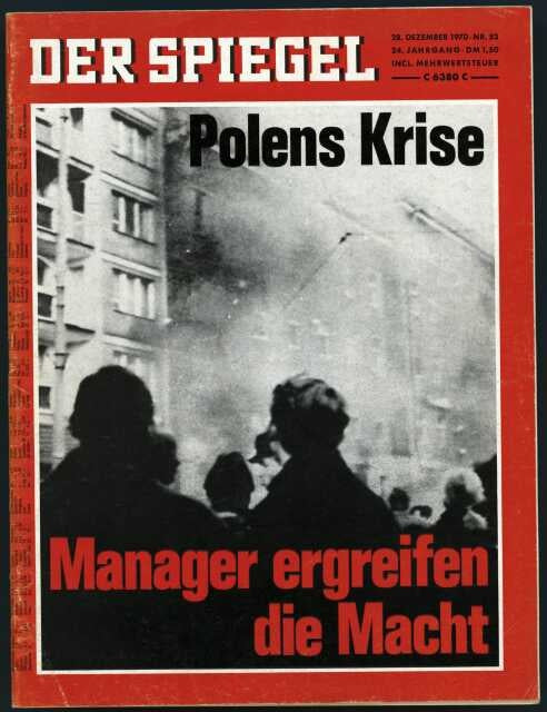 Der Spiegel Magazin Deutschland 1970-53 Polenkrise 1970 Dezemberproteste 1970 Arbeiterstreiks