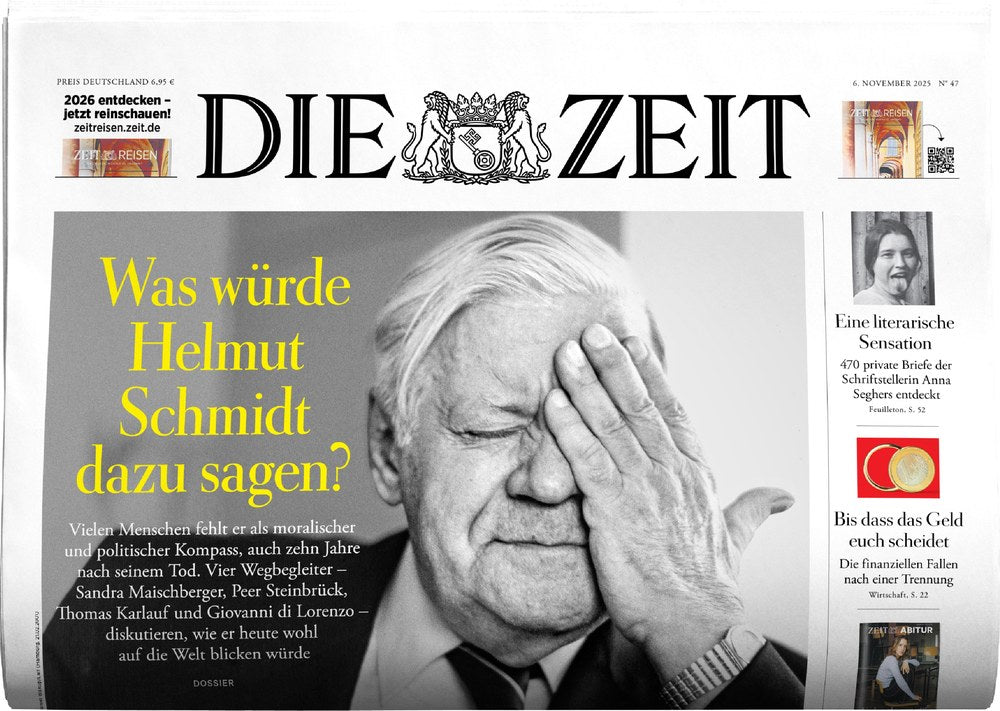 Die Zeit Magazin Deutschland 2025-47 Helmut Schmidt Sandra Maischberger Peer Steinbrück Thomas Karlauf Giovanni Di Lorenzo