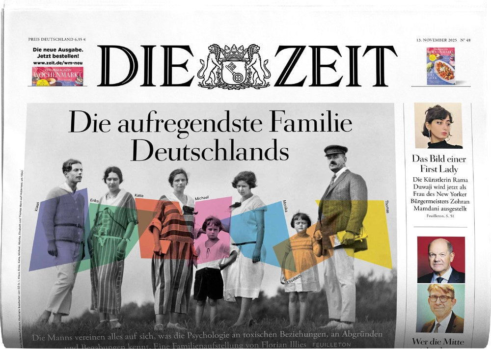 Die Zeit Magazin Deutschland 2025-48 Thomas Mann Katia Mann Erika Mann Klaus Mann Michael Mann