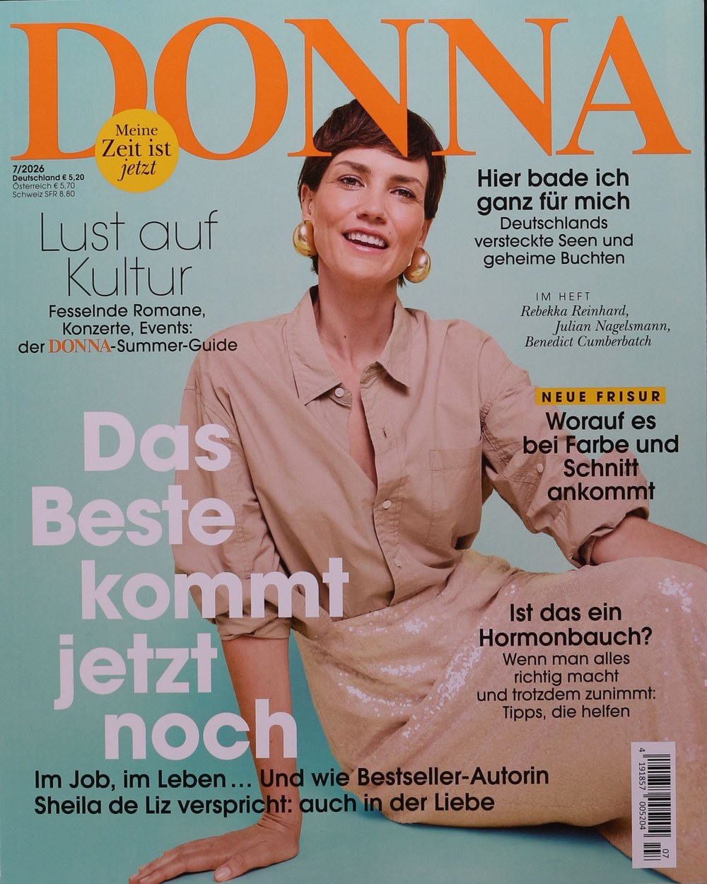 Donna Magazin Deutschland 2026-07 Sheila De Liz Rebekka Reinhard Julian Nagelsmann Benedict Cumberbatch