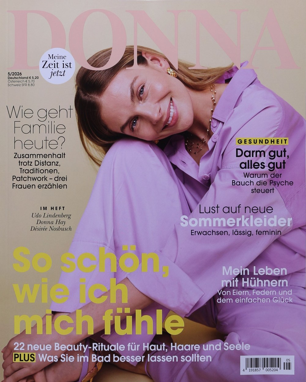 Donna Magazin Deutschland 2026-05 Désirée Nosbusch Udo Lindenberg Donna Hay