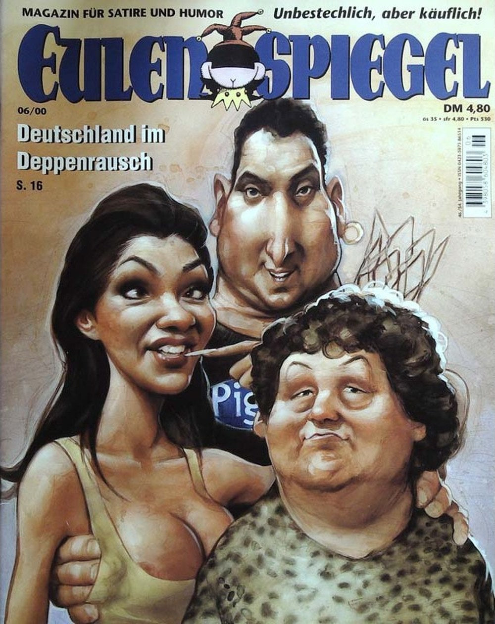 Eulenspiegel Magazin Deutschland 2000-06 Zlatko Trpkovski Jürgen Milski