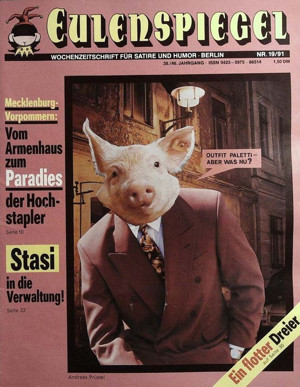 Eulenspiegel Magazin Deutschland 1991-19 Andreas Prüstel