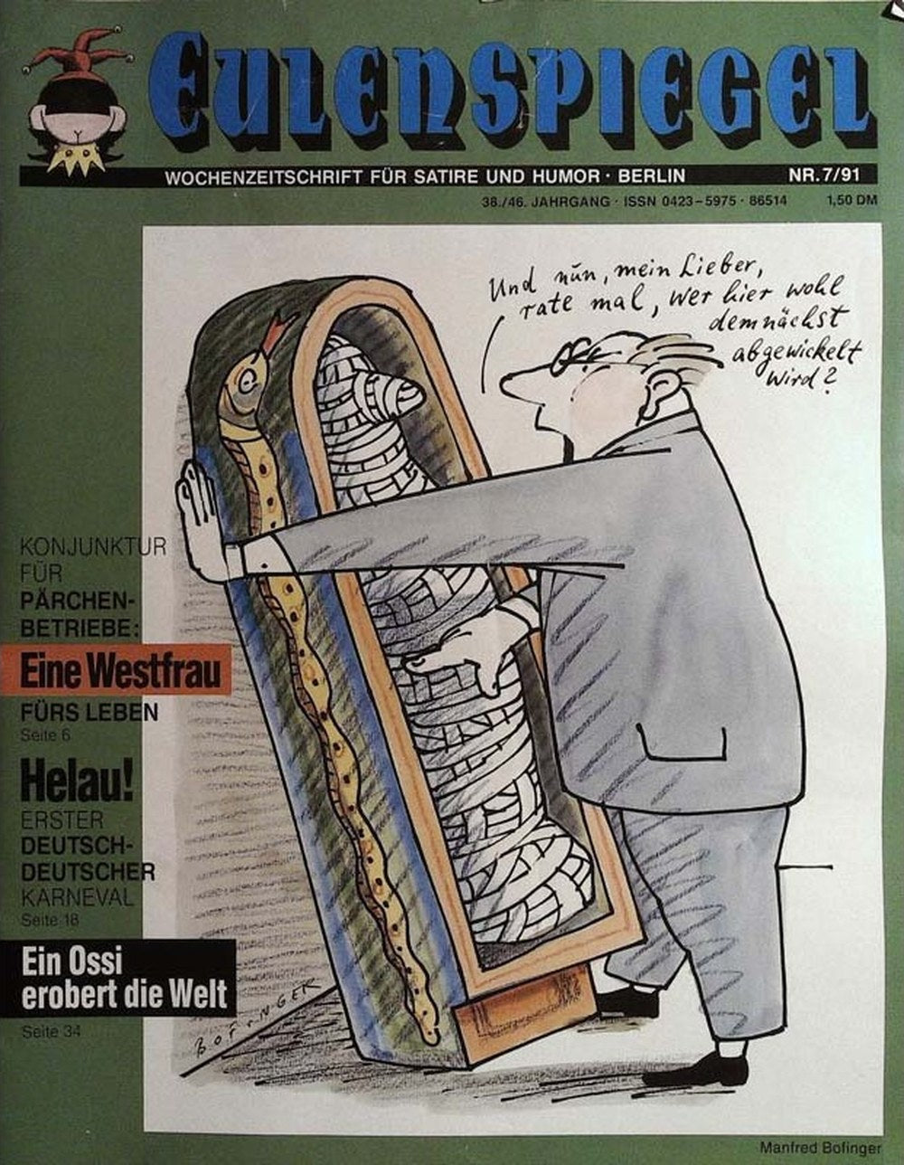 Eulenspiegel Magazin Deutschland 1991-07 Manfred Bofinger
