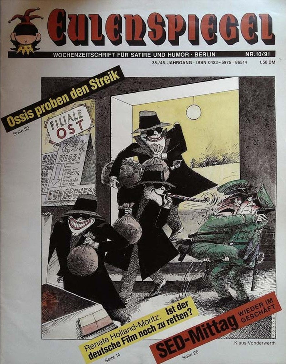Eulenspiegel Magazin Deutschland 1991-10 Renate Holland-Moritz