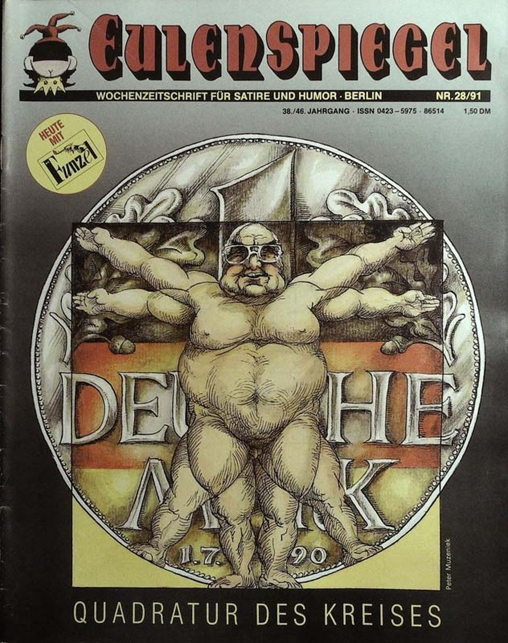 Eulenspiegel Magazin Deutschland 1991-28 Helmut Kohl