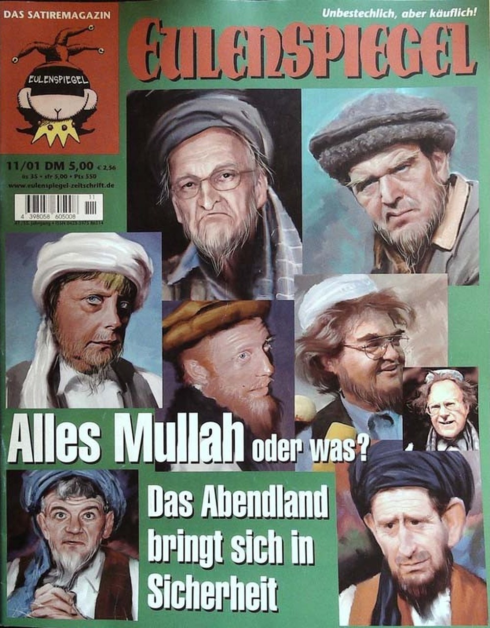 Eulenspiegel Magazin Deutschland 2001-11 Satire Mullah Islam