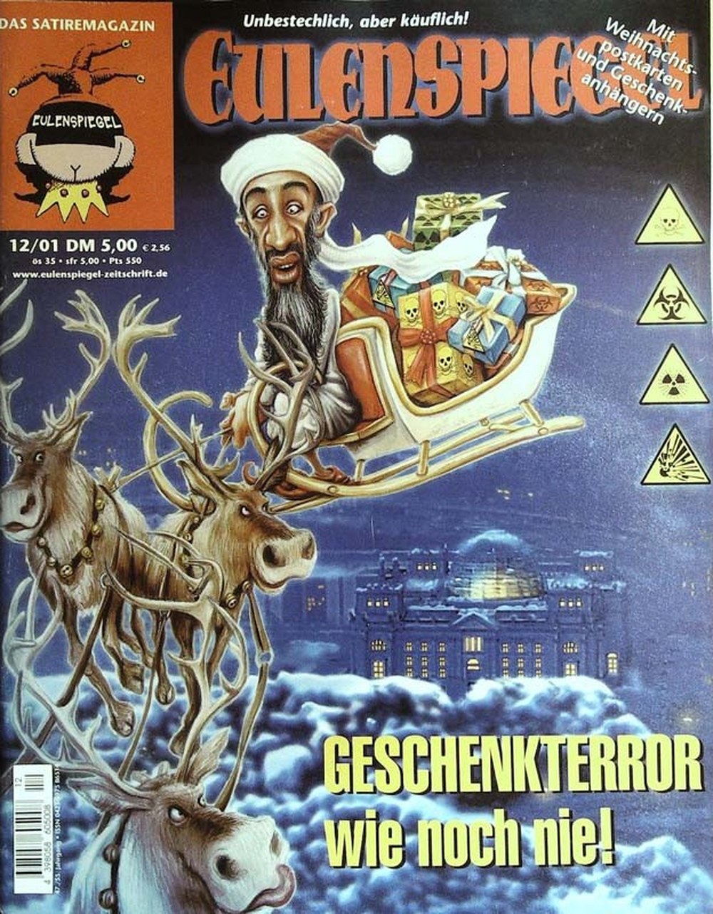 Eulenspiegel Magazin Deutschland 2001-12 Osama Bin Laden