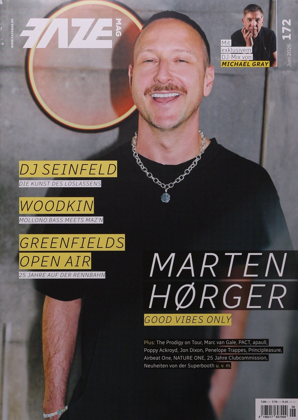 Faze Magazin Deutschland 2026-06 Marten Hørger Michael Gray DJ Seinfeld Jon Dixon Poppy Ackroyd